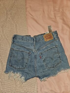 Levi's 501 Women's Light Blue Denim Cutoff Shorts